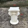 Adereços de estrada de casamento de estilo europeu ao ar livre coluna quadrada de gesso romana suporte de flores base de vaso de flores ornamentos decorativos de chão