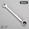 Chave de catraca em estoque de fábrica 6-32mm chave de boca com anel de extremidade dupla 72 dentes chave de catraca rápida