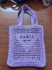 Bolso Bandolera Cuadrado de Moda Ps Bolso Tejido con Calados de Malla Bolso de Playa de Verano con Gran Capacidad Bolso de Vacaciones para Mujer