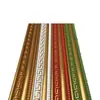 Cintura Estilo Tíbet 520 Líneas Decorativas Estilo Tíbet Espuma Especial Ps 4cm Fondo Plano Borde Dorado Recorte Fondo