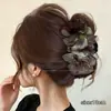 Nuevo clip de tiburón 2026 para otoño e invierno, pinza para el cabello de gran tamaño de alta gama para mujeres con cabello abundante, con diseño de lazo