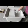 Lavadero de Balcón con Tina Engrosada y Tabla de Lavar, Lavadero y Fregadero Doméstico Integrado