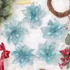 Bestseller transfronterizo 9CM flores artificiales decorativas de plástico corona de Navidad DIY decoraciones colgantes decoraciones para fiesta de Navidad al por mayor