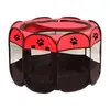 Tenda para pet com cercado octogonal, gaiola para gato e cachorro, sala de maternidade dobrável para pet em tecido Oxford