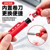 Set de marcadores automáticos para carpintería de agujeros profundos, incluyendo un marcador de carpintero con recambios de color rojo, amarillo, verde y gris