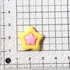 Estrella Brillante de Cinco Puntas de Doble Capa Colorida Accesorios de Resina para Bricolaje Accesorios Hechos a Mano para el Cabello Hebilla de Zapato Materiales Pegatinas para Funda de Teléfono Taza de Agua