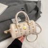 Bolsa feminina nova bolsa travesseiro bolsa de mão jeans trançado nicho tendência europeia e americana bolsa de ombro única retrô bolsa feminina da moda