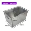 Caja de Apilamiento de Acero Inoxidable Engrosada Caja de Almacenamiento Caja de Piezas de Grado Industrial Caja Rectangular para Dar Vuelta a Herramientas Almacenamiento Personalización