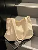 Bolsa Feminina de Ombro Único 2026 Nova Verão Grande Capacidade Bolsa de Lona Estilo Coreano Estilo Preguiçoso Bolsa Tote para Trabalho e Dia a Dia