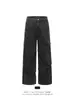 Pantalones Cargo Rectos Holgados con Pliegues de Piernas Gruesas Estilo Retro de Nicho Americano para Hombres y Mujeres en Otoño e Invierno