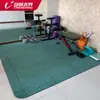 Área de Força de Academia Piso de Borracha Tapete Absorvente de Choque Esportes Internos Tapete à Prova de Som Esteira Haltere Espuma Espessada Absorvente de Choque