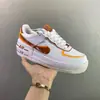 Tênis FAI Air Force One Cogumelo Pequeno Original Puro com Solado Grosso Masculino e Feminino Confortável Antiderrapante Sapatos Casuais Tendência da Moda para Casais