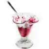 Taza de Helado Acrílica Taza de Helado de Plástico PC Taza de Postre Creativa Transparente a Prueba de Caídas Taza para Batidos Taza de Bola de Nieve Linda