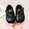 Zapatos de Piel para Niña para Otoño, Zapatos de Princesa de Moda Estilo Coreano para Bebés de 1-2-3 Años, Zapatos Planos Mary Jane Vintage