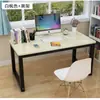 Escritorio de computadora, escritorio doble de escritorio, escritorio simple para dormitorio en casa, escritorio de oficina, escritorio rectangular para estudio y escritura de estudiantes