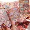 Mini Pegatinas de Gelatina Mochi Divertidas Vintage Libro Silencioso Sin Cortar Manualidad DIY Infantil Juguete Libro de Collage