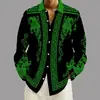 Camisas de manga larga para hombre de otoño nuevas, europeas y americanas, con estampados 3D, que presentan estilos étnicos y urbanos de moda para uso casual