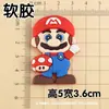 Funda para Teléfono de Dibujos Animados Suave de PVC de Mario Hongo Accesorios para Joyería DIY Decoración para Nevera Zapatos Croc Taza de Agua
