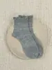 Calcetines de Malla Calados con Lazo para Mujer, Calcetines a Media Pantorrilla, Estilo Delgado de Verano, Color Sólido, Estilo Dulce de Chica, Venta al por Mayor
