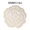 Shengte PVC Rosa Plus Base Estampado en Caliente Manteles Individuales Antideslizantes Posavasos Estampado en Caliente Estuche de Flores Decoración Creativa Hogar Hotel Mesa de Comedor