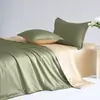 Lujo Ligero Set de Cuatro Piezas de Algodón de Fibra Larga 100 Hilos Clase A Funda de Cama Maillard de Algodón Sábana de Cama de Algodón de Una Pieza Set de Tres Piezas