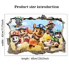 Pegatinas de Pared de Dibujos Animados Patrulla Canina Transfronterizas, Adhesivos de Pared Tridimensionales 3D para Decoración de Habitación Infantil, Impermeables, Autoadhesivos, Extraíbles