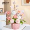Uma geração de flores artificiais casa sala de estar decoração de flores de seda decorações florais arranjo de flores mesa buquê flores falsas