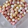 Atacado 10mm grânulos de porcelana esmalte colorido contas de dragão contas redondas contas de vidro soltas diy artesanal pulseira colar material
