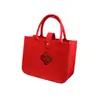 Lembrancinhas de Casamento Bolsa de Feltro Grande Capacidade Sacola de Compras de Mão Sacola Tote de Feltro Espesso Sacola de Presente Sacola de Presente de Feltro Celebridade da Internet