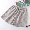 Pantalones de Pijama de Algodón Shorts para Casa Se Pueden Usar Verano Frescos y Suaves Pareja Delgados Tallas Grandes Simples Pantalones Prellis