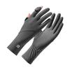 Guantes de Protección Solar para Mujer Verano para Ciclismo Anti-ultravioleta Transpirables Finos para Conducir Antideslizantes Exposición Dedo Pantalla Táctil Guantes de Seda de Hielo