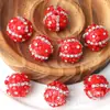 Nuevo accesorio de joyería DIY de flor de tres pétalos con incrustaciones de diamantes de resina transfronteriza, bola de arcilla suave con bola de diamante con agujero central y flor de cinco pétalos con incrustaciones de diamante