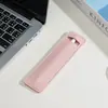 Estuche para Lápices de Piel Sintética, Estilo Coreano, Color Sólido Simple, Diseño Personalizado, Adecuado para Estudiantes, Puede Contener Plumas Fuente y Bolígrafos, Cubierta Protectora, Disponible para Venta al por Mayor