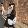 2023 Nueva Bolsa de Herramientas de Nylon Moda Japonesa Casual Bolso Cruzado de Bollo Unisex Estudiantes Universitarios Bolsa de Clase