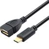Tipo C en ángulo a puerto hembra USB 3.0 para coche Mercedes-Benz, unidad USB, teléfono móvil, ratón, teclado, adaptador OTG, cable corto