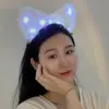 Linda Tiara Estilo Japonês com Orelhas de Gato e Orelhas de Raposa Brilhantes, Tiara, Acessório de Grampo de Cabelo de Gato para Streamers Femininas Tirarem Fotos