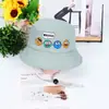 De 1 a 5 años, primavera y otoño, fino, para niños y niñas, ajustable, súper lindo, sombrero de pescador con visera solar, protección solar para niños pequeños, sombrero tipo cubeta, versión coreana