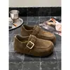 Colección Otoño 2026: Zapatos Casuales para Mujer Estilo Birkenstock, Retro, Suela Gruesa, que Aumentan la Altura, sin Cordones, con Detalle de Hebilla