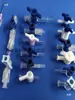 Conector de Válvula de Dos Vías Luer de Material de PC, Válvula Pequeña de Dos Vías, Válvula de Dos Vías Macho y Hembra, Conector de Tubo de Conexión Directa para Manguera de Plástico