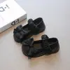 Zapatos Mary Jane de Suela Gruesa para Niñas 2026 Primavera y Otoño Nuevos Estilo JK Francés Tacón Grueso Moño Zapatos de una Sola Hebilla para Niños Mayores