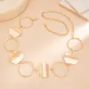 Cadena de Cintura con Anillos Metálicos Transfronterizos Europeos y Americanos para Mujer, Cinturón de Cadena de Oro y Plata con Diseño de Nicho, Accesorio Versátil de Moda