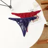 Fabricante Europeu e Americano Fornece Calcinhas Femininas Sexy de Renda de Cintura Baixa Vazadas Transparentes
