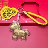 Chaveiro de Cavalo 999 Ouro Puro, Pingente de Bolsa, Cordão para Celular, Presente Festivo, Atacado