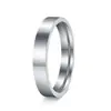 Moda Europea y Americana Transfronteriza Estilo Minimalista Acero Inoxidable Joyería para Parejas Anillo Liso de 4 mm, 6 mm, 8 mm Set de Accesorios para Manos