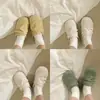 Zapatos Birkenstock Primavera/Verano 2026 Nuevos Antideslizantes Resistentes al Desgaste Diseño Plegado Punta Cerrada Slip-On Gamuza Lazy Slip-Ons para Uso en Exteriores