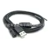 Cable de Extensión de Datos Personalizado USB 2.0 Macho a Doble Macho a CC Audio Hembra con Cable de Alimentación Abierto SR