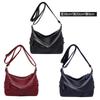 Amazon Venta Caliente Bolso de Cuero Suave para Mujer Moda Retro Bolso de Hombro Cruzado Bolso Sencillo para Madre Bolso Portátil para Axila Venta al por Mayor