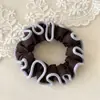 Exquisito Scrunchie de Tela de Nicho Plisado, Accesorio para el Cabello para Moño o Cola de Caballo, Suave con el Cabello