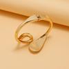 Pulseiras Pulseira Transfronteiriça Mais Vendida Popular Moda Simples Feminina Gota d'Água Aberta Pulseira Artificial 24K Pulseira Atacado