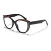 Nuevas gafas Rayan de montura grande estilo ojo de gato con filtro de luz azul para mujer, gafas de montura decorativa de moda estilo ins europeo y americano
